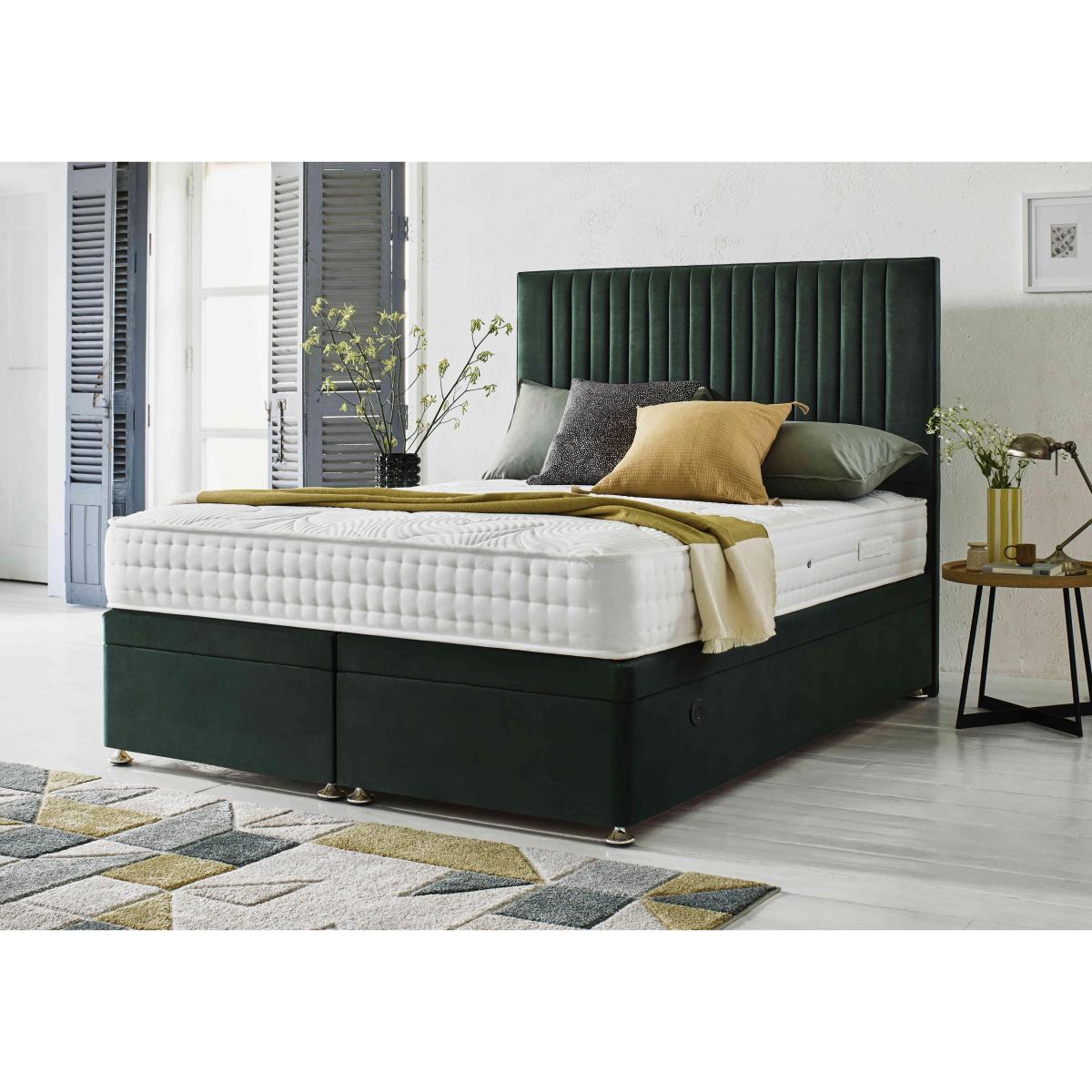 Sleep Story - Firm Gel Power End Ottoman Divan Set - Super King - Plush Atlantic – image 3