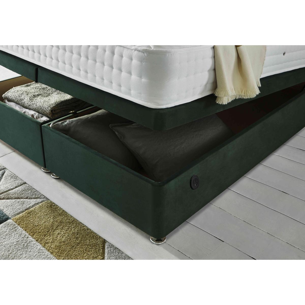 Sleep Story - Firm Gel Power End Ottoman Divan Set - Super King - Plush Atlantic – image 5