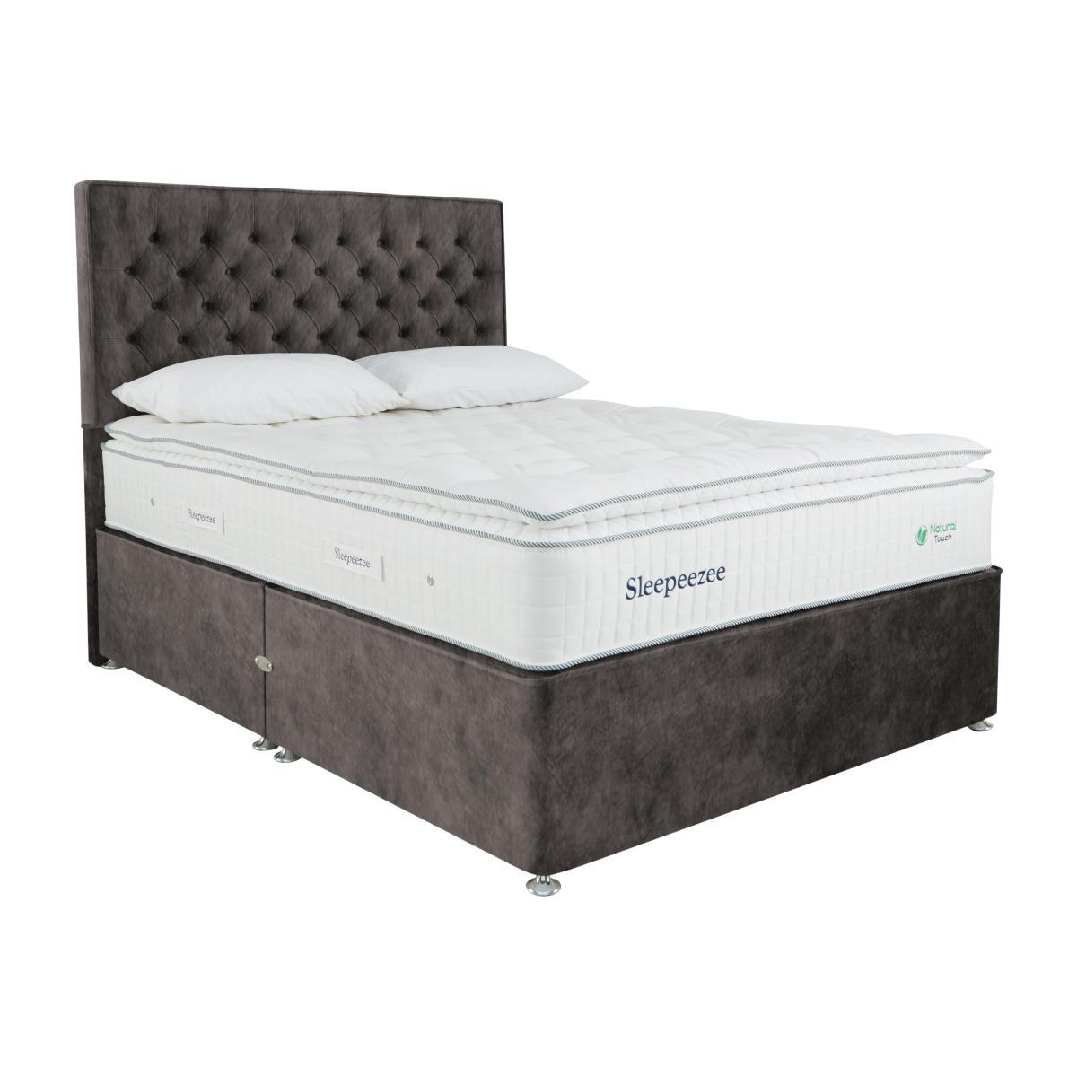 Sleepeezee - Natural Touch 3000 Pillowtop Divan Set - Super King - Brown – image 1