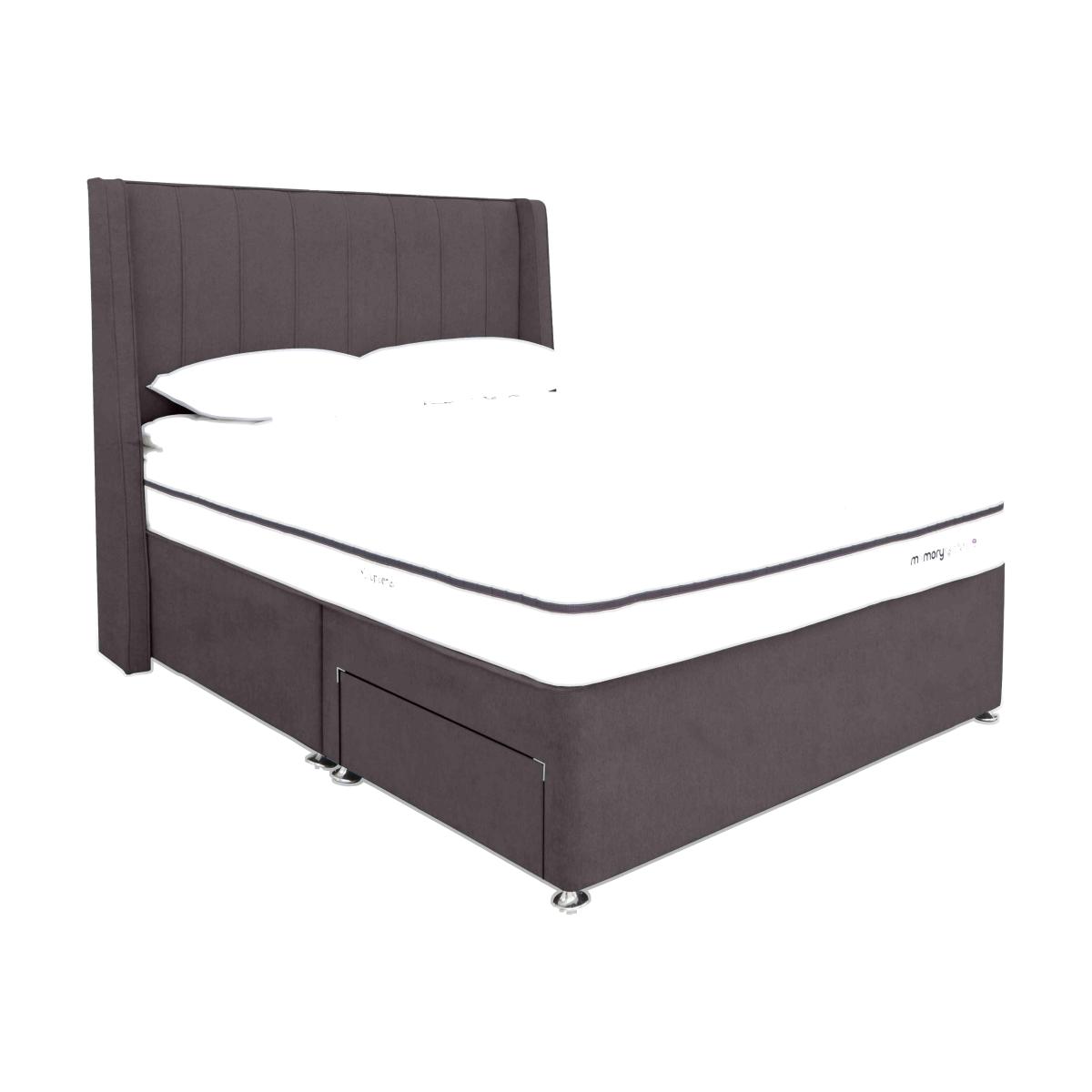 Sleepeezee - Memory Sense 2800 Divan Set - Super King - Dark Grey