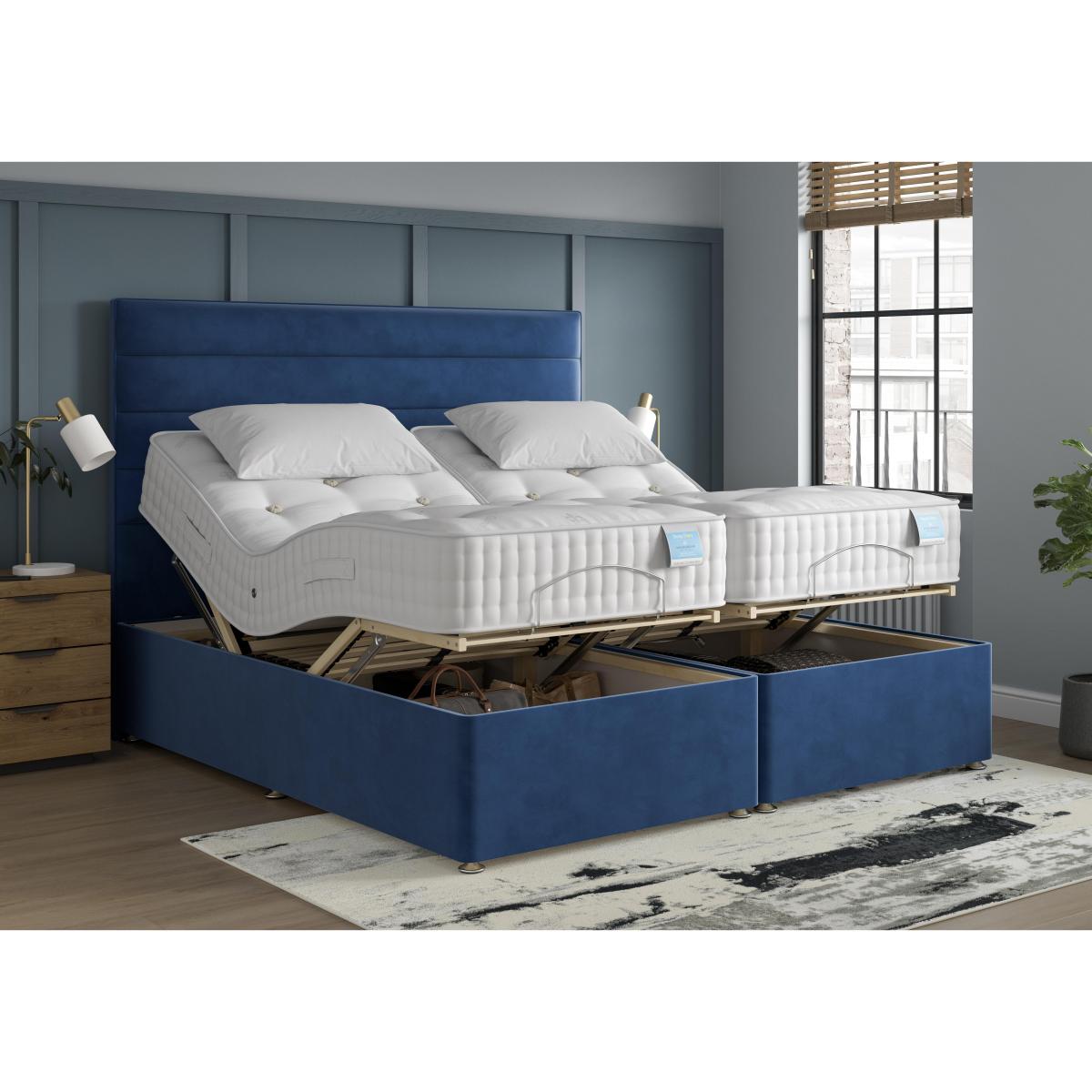 Sleep Story - Natural Comfort Adjustable Divan Bed - Super King - White – image 3