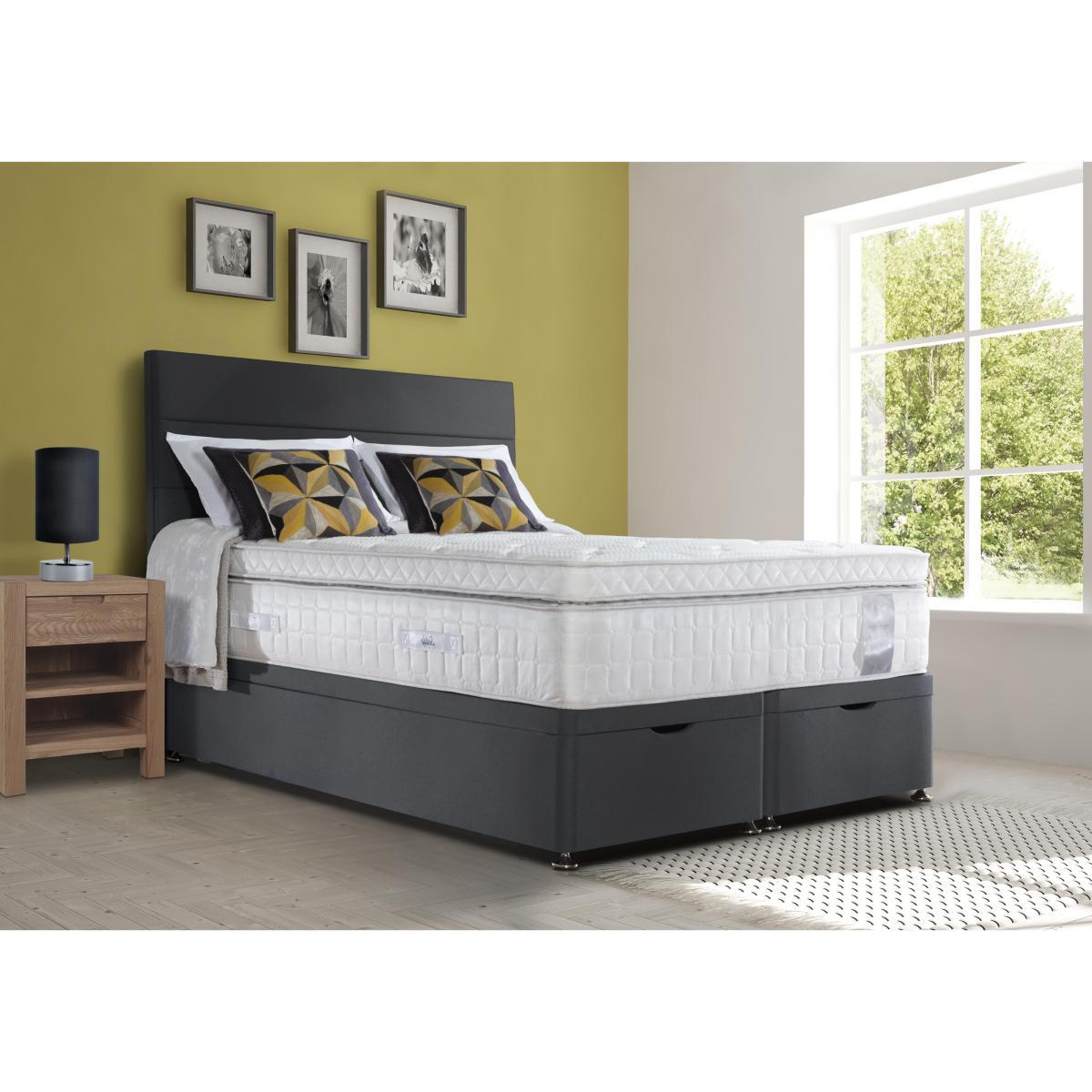 Sealy - Latex Box Top 2800 Ottoman Divan Set - Super King - Grey – image 2