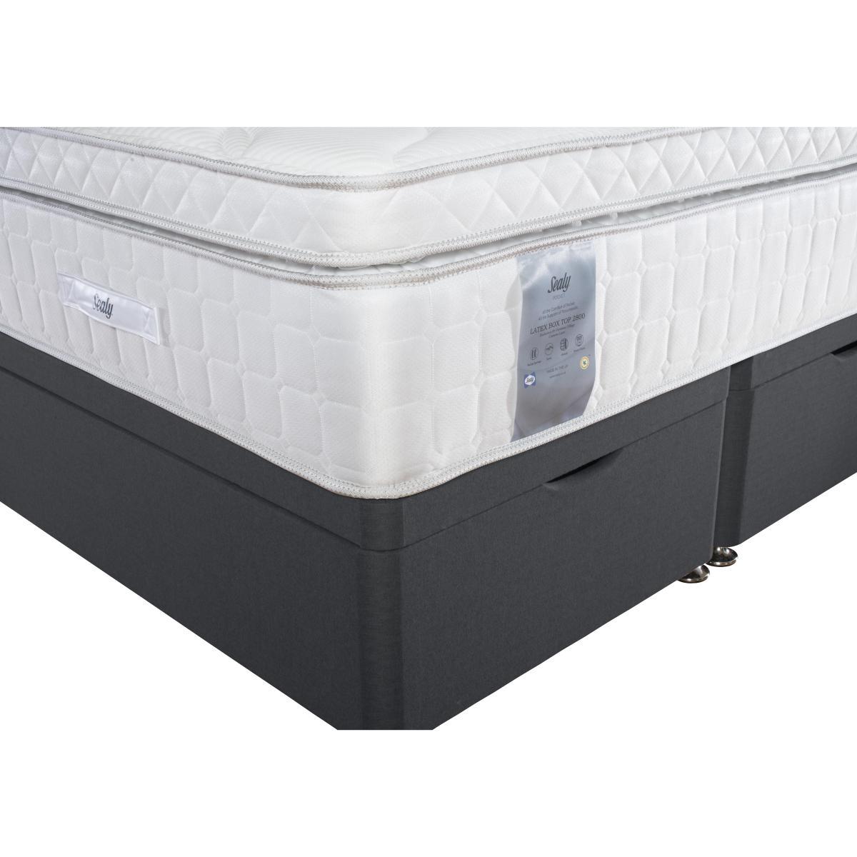 Sealy - Latex Box Top 2800 Ottoman Divan Set - Super King - Grey – image 9