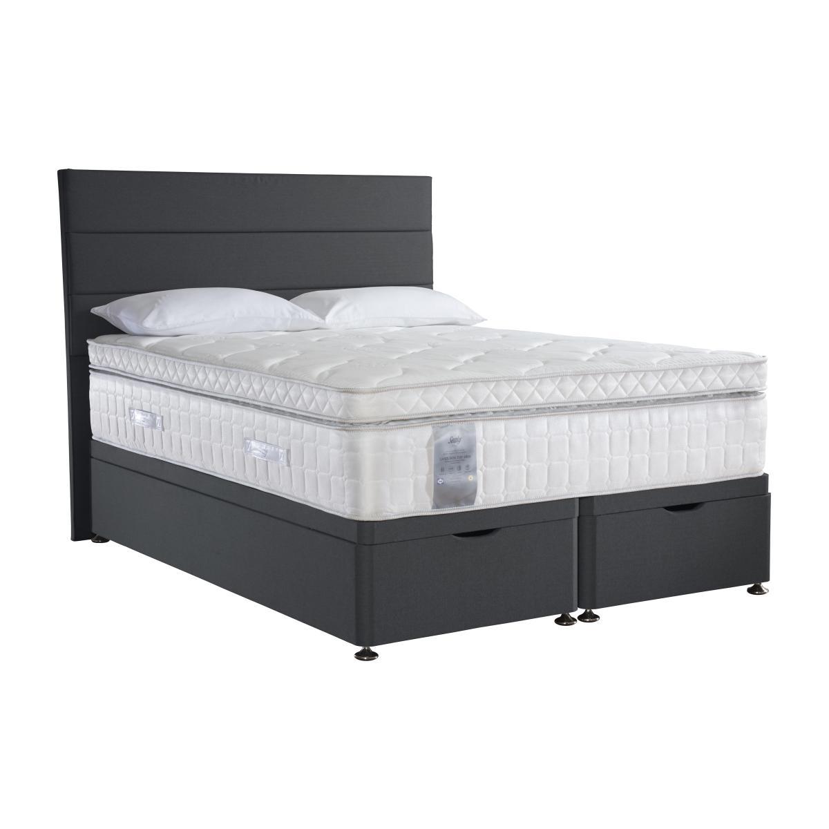 Sealy - Latex Box Top 2800 Ottoman Divan Set - Super King - Grey – image 1