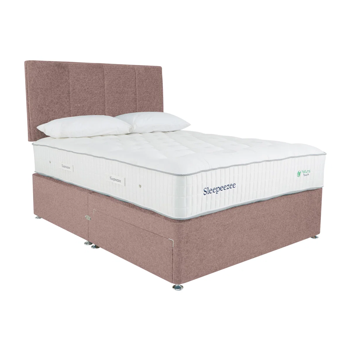 Sleepeezee - Natural Touch 3000 Divan Set - Super King - Pink – image 1