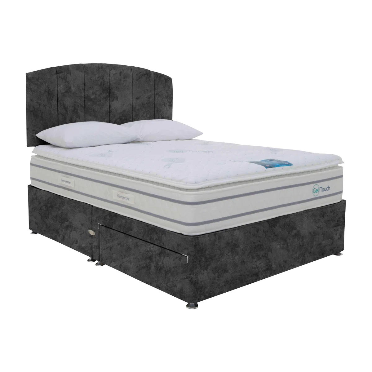 Sleepeezee - Geltouch 3000 Divan Set - Super King - Daytona Coal – image 1