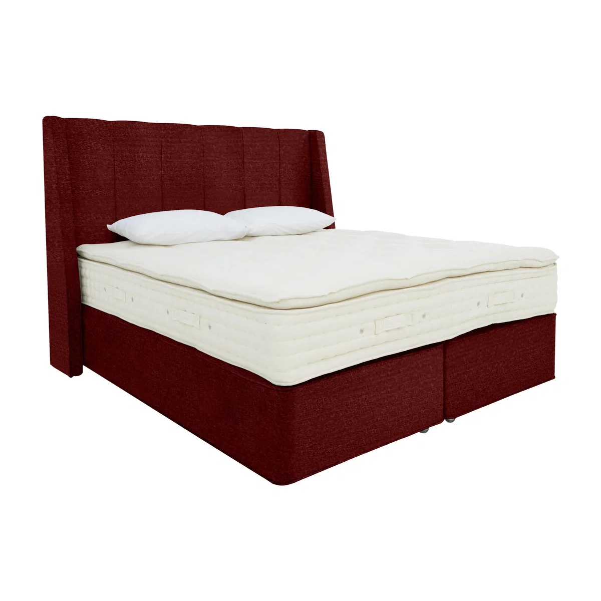 Hypnos - Bespoke Monarch Divan Set - Super King - Red