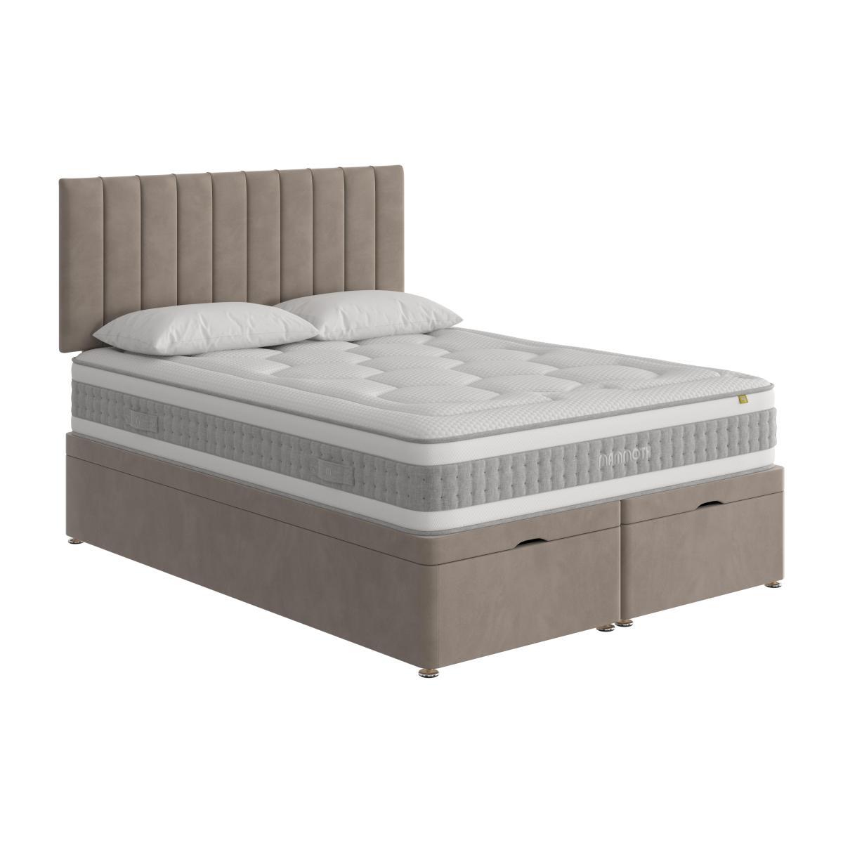 Mammoth - Prestige Pocket 2000 End Ottoman Divan Set - Super King - Grey
