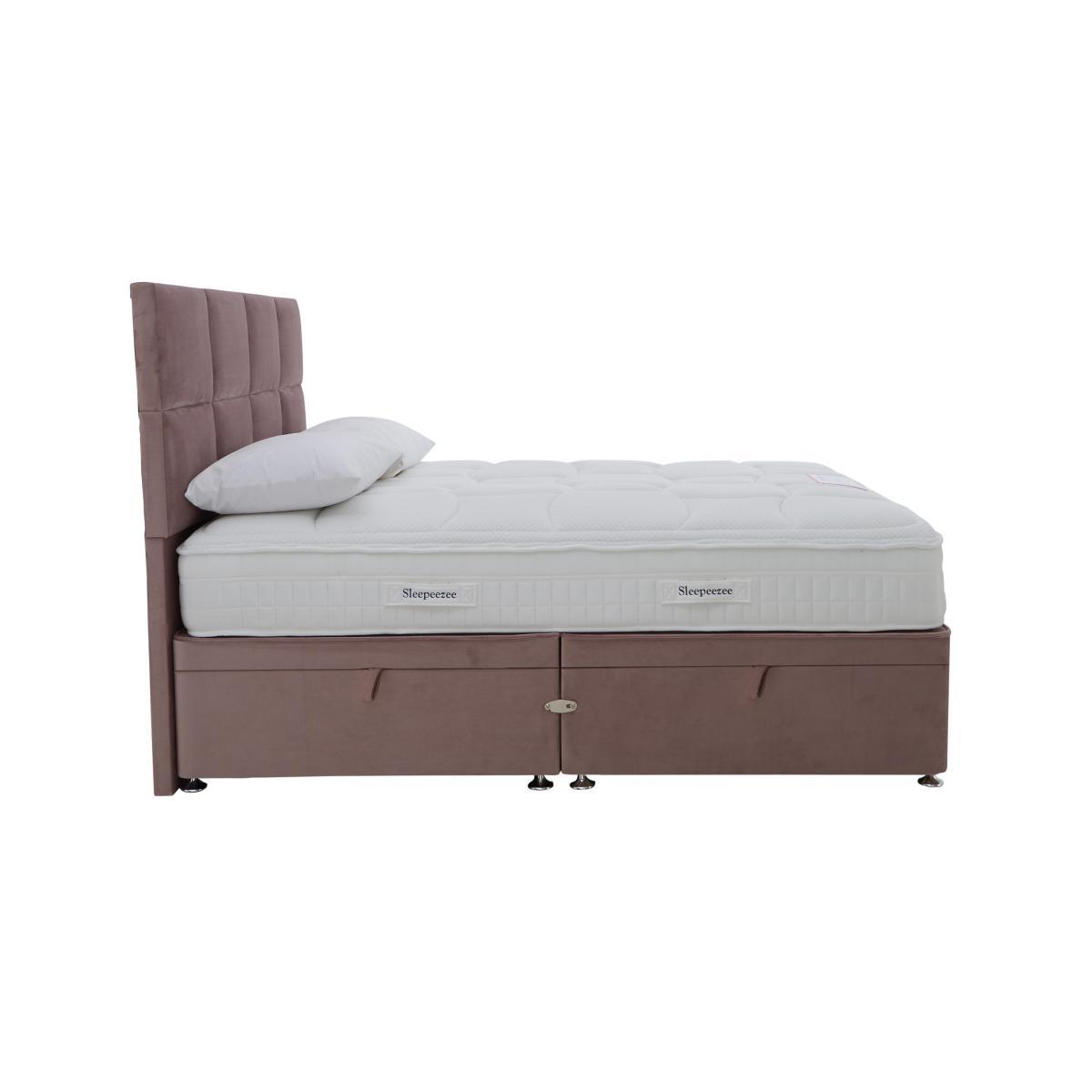 Sleepeezee - Jessica Side Ottoman Divan Set - Super King - Mink – image 3