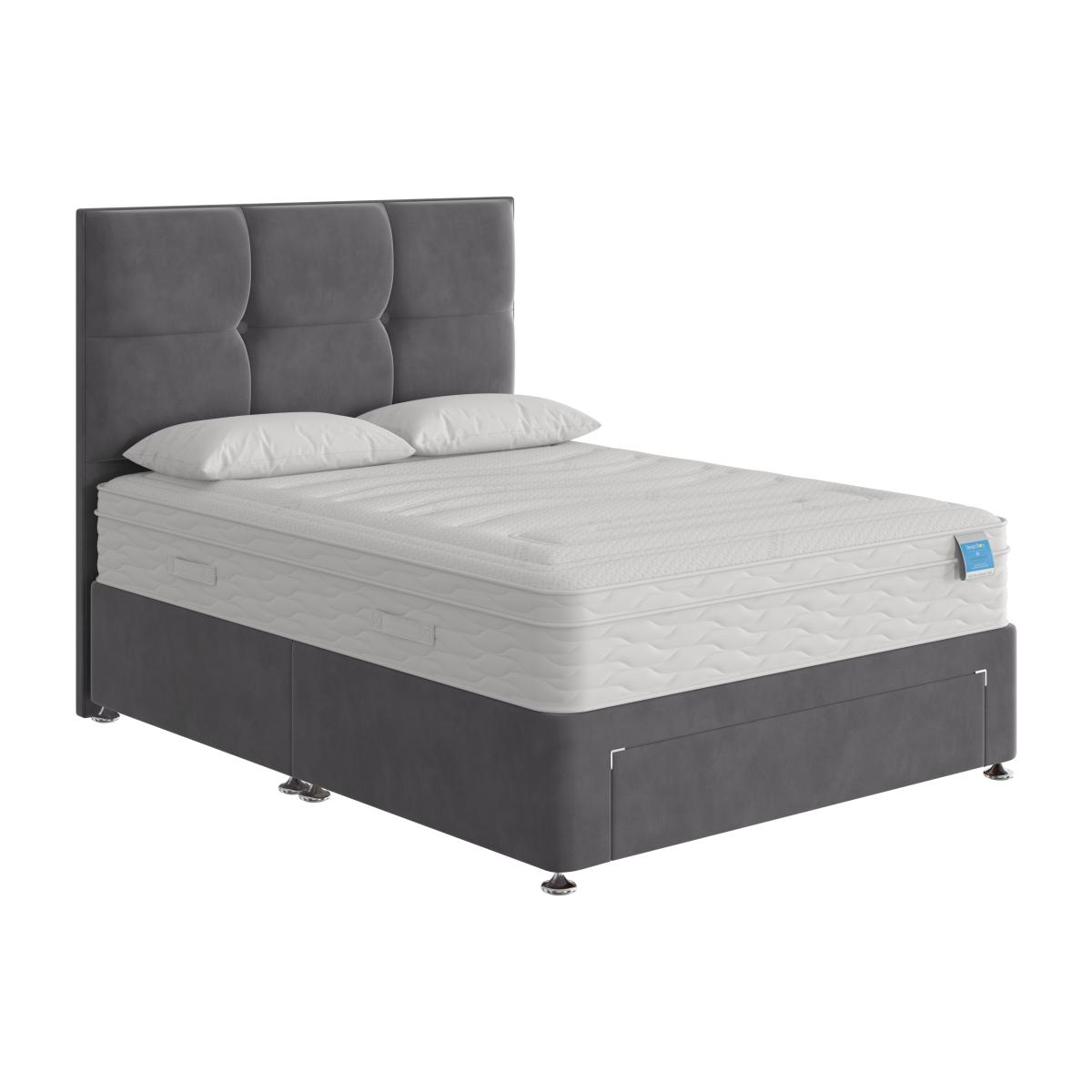 Sleep Story - Gel Plus Hybrid Divan Set - Super King - Grey