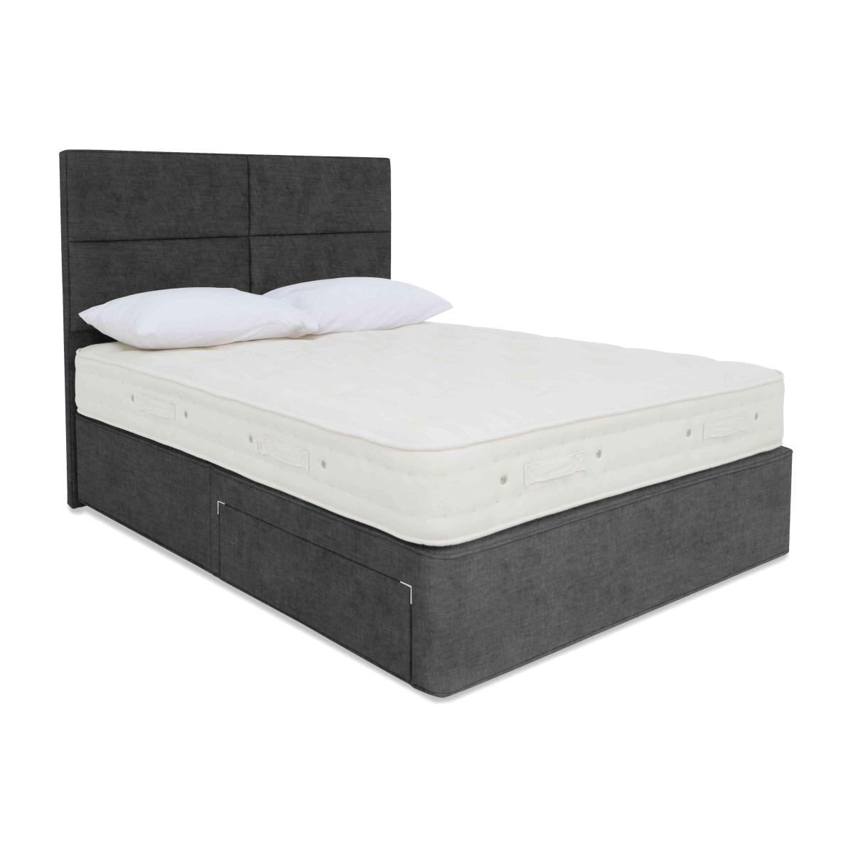 Hypnos - Luxury Firm 2 Divan Set with 4 Drawers - Super King - Smokey Quartz – image 1