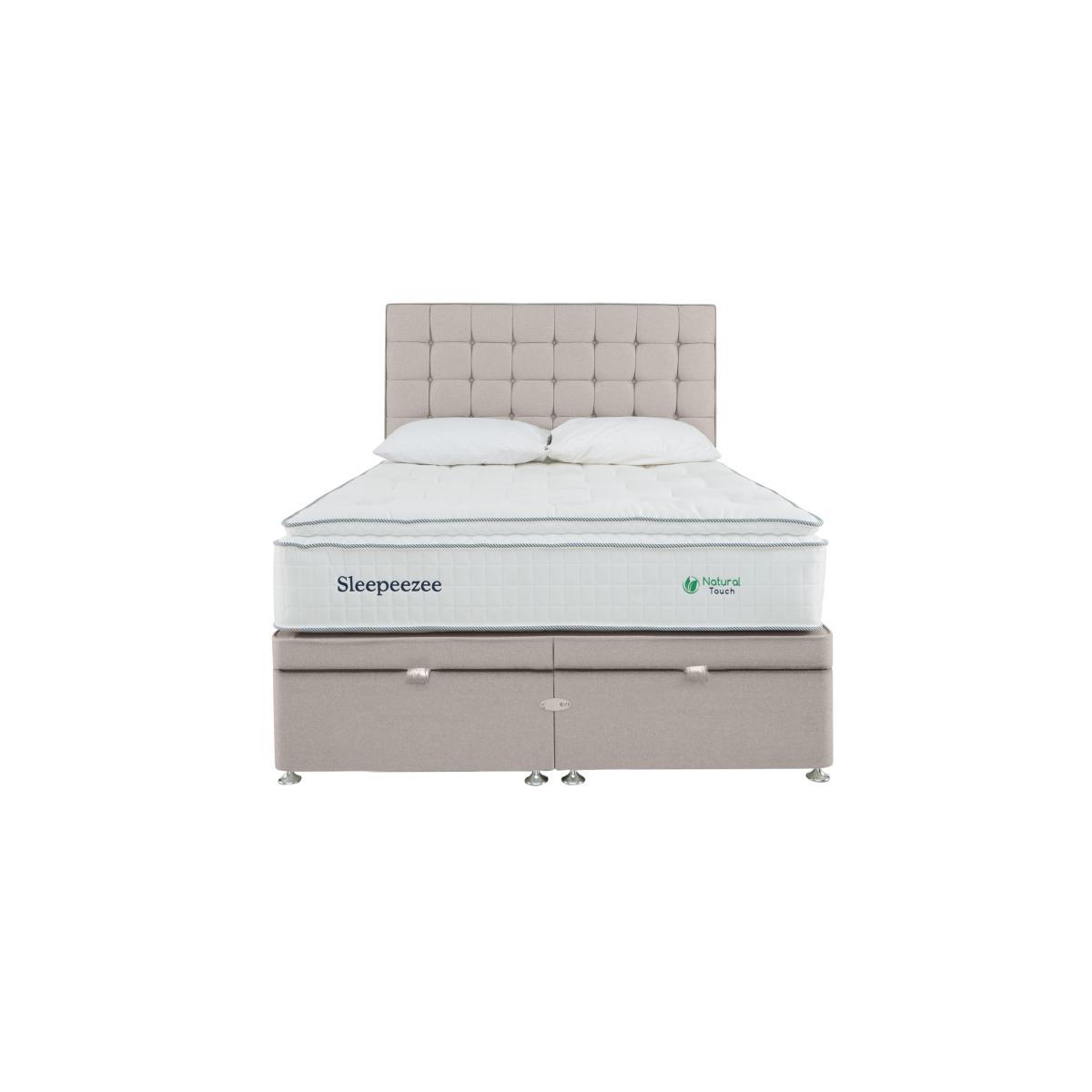 Sleepeezee - Natural Touch 2000 Pillowtop End Ottoman Divan Set - Super King - Brown – image 5