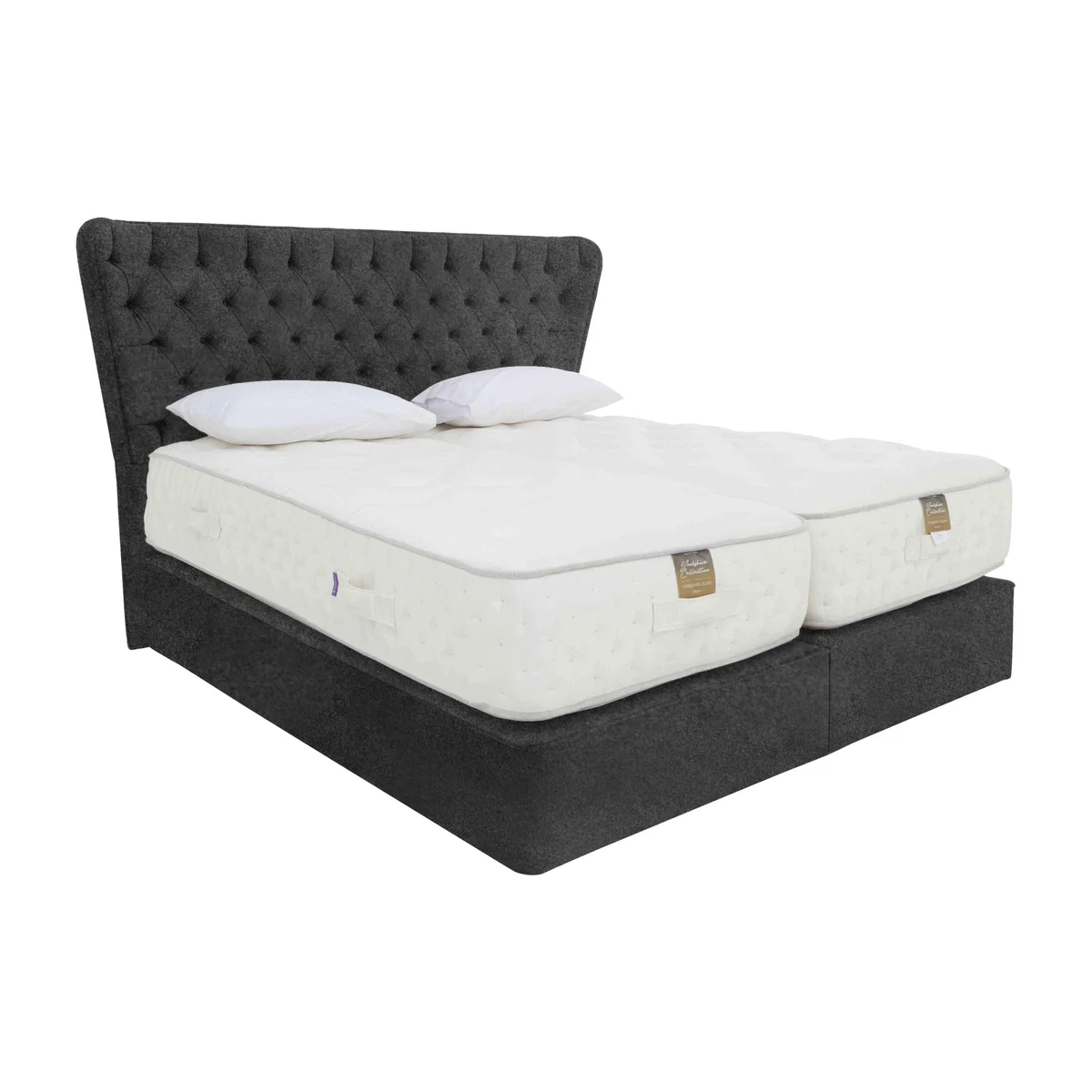 Harrison Spinks - Yorkshire 25K 4 Drawer Divan Set with Zip and Link Firm Mattress - Super King – image 1