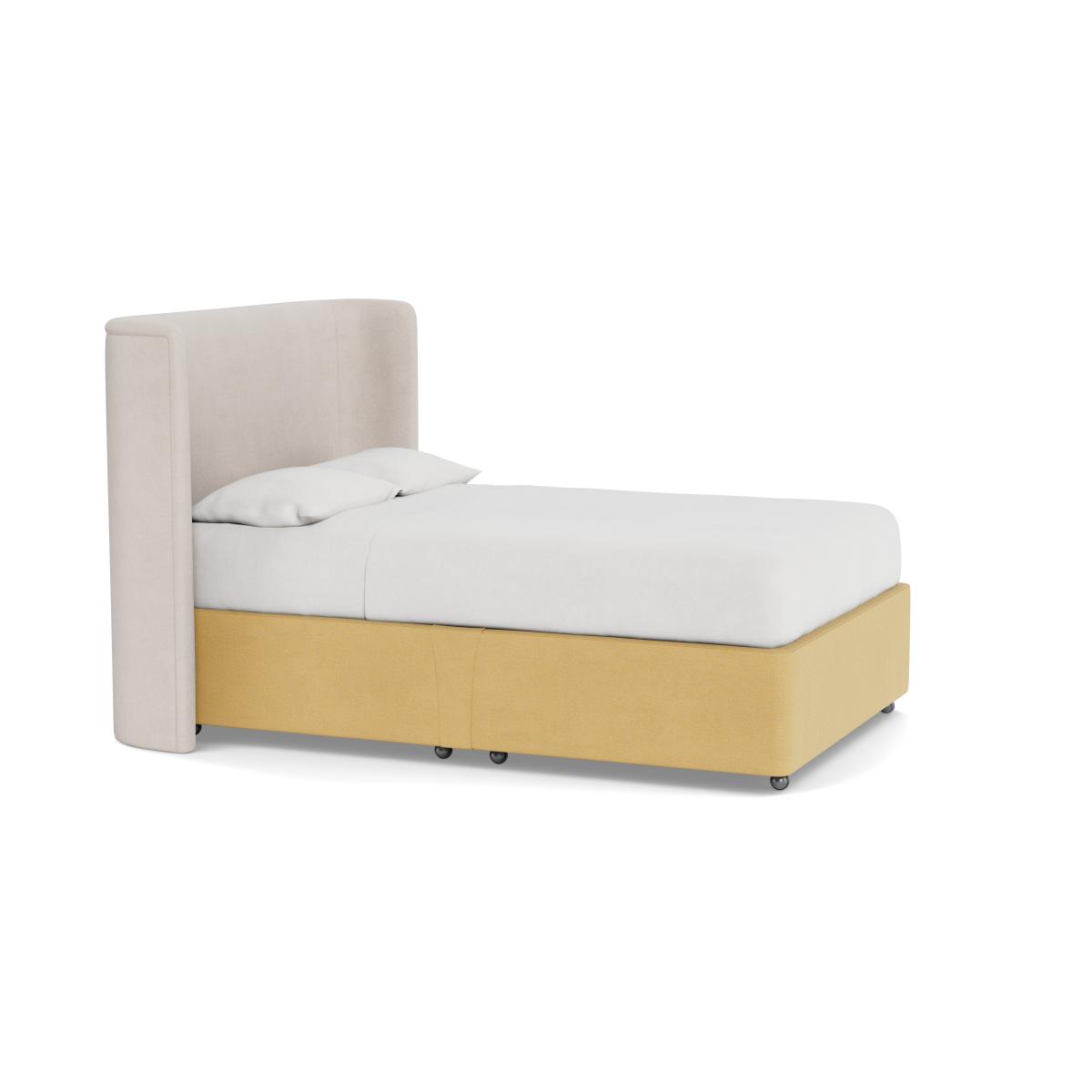 Heal's Deep Divan Super King Tejo Ochre 2 Footend & 2 Continental - Heal's UK Bedroom Furniture – image 2