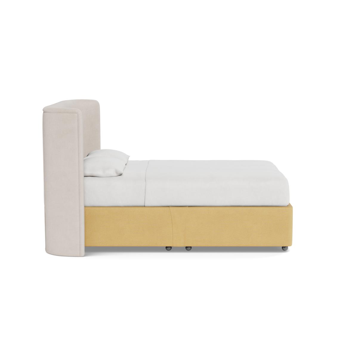 Heal's Deep Divan Super King Tejo Ochre 2 Footend & 2 Continental - Heal's UK Bedroom Furniture – image 3