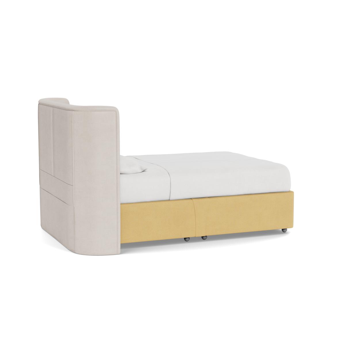 Heal's Deep Divan Super King Tejo Ochre 2 Footend & 2 Continental - Heal's UK Bedroom Furniture – image 4