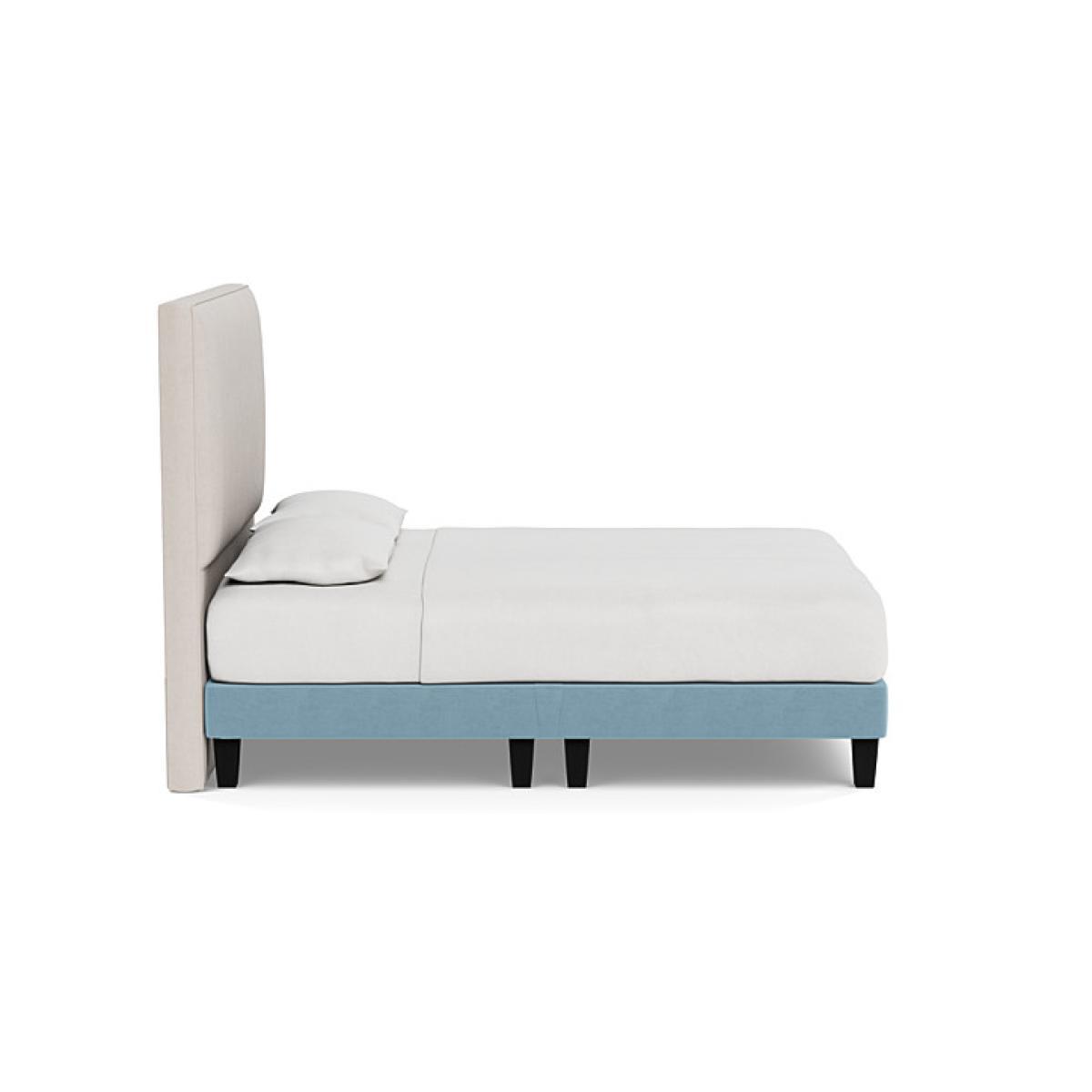 Heal's Shallow Divan Super King Cotton Mist Dark Solid Wood Feet - Heal's UK Bedroom Furniture – image 3