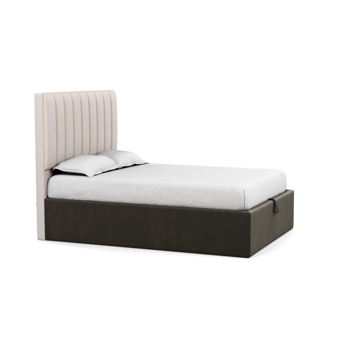 Heal's Storage Divan Super King Velvet Charcoal Black Feet - Heal's UK Bedroom Furniture – image 3