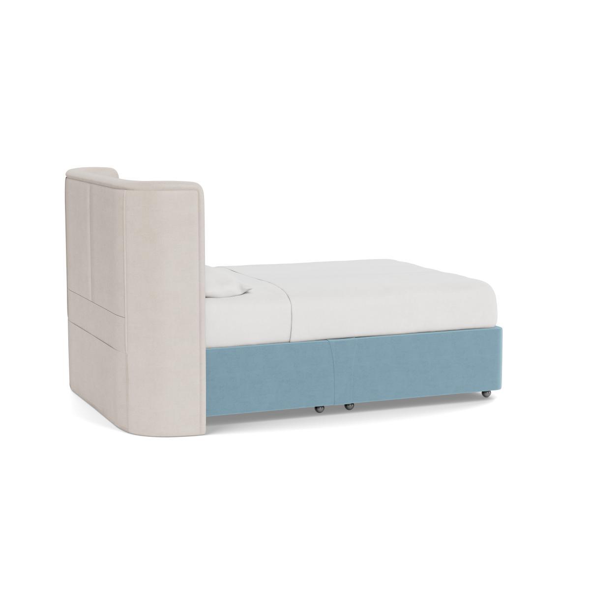 Heal's Deep Divan Super King No Drawers Columbus Linen Mace - Heal's UK Bedroom Furniture – image 4