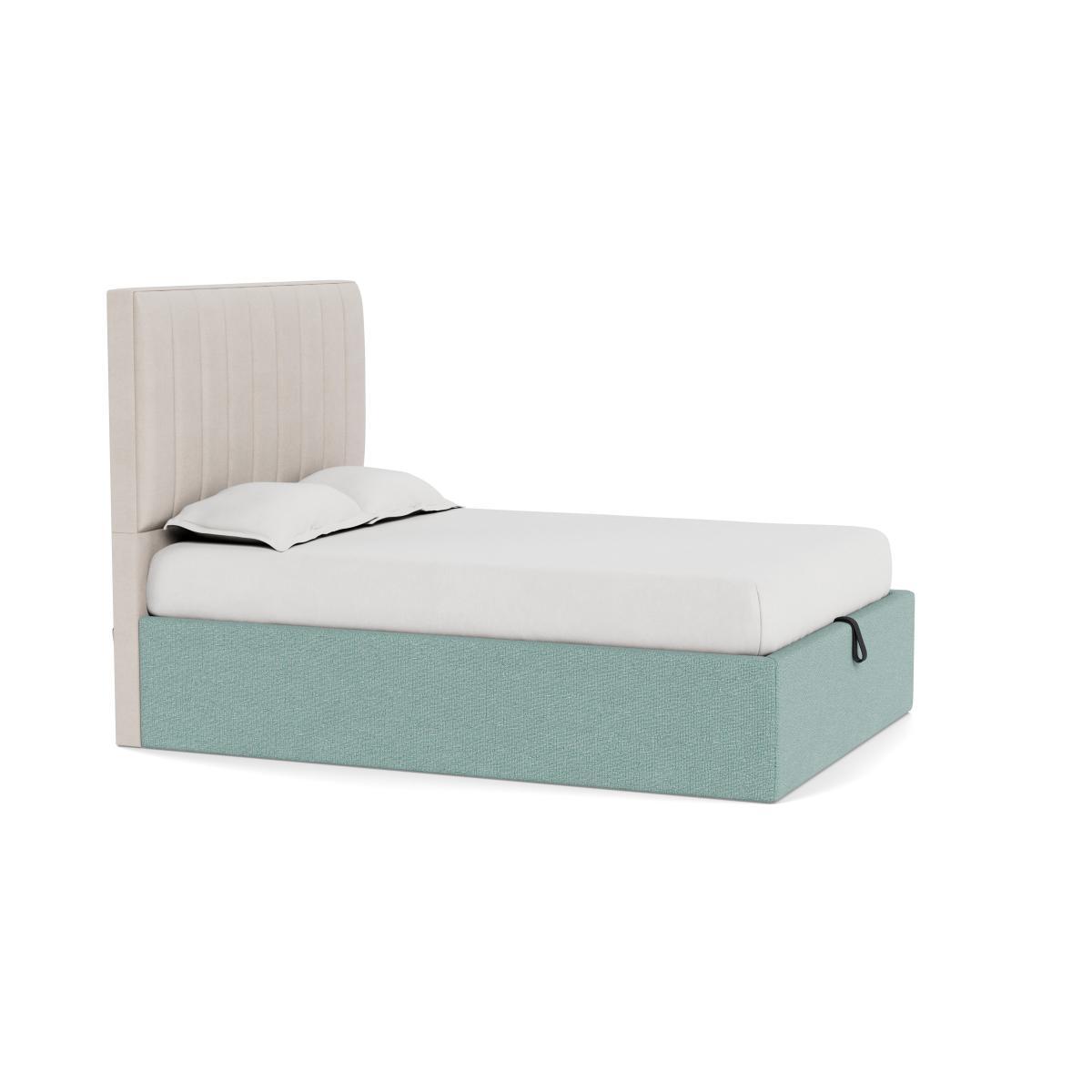 Heal's Storage Divan Super King Tejo Recycled Teal Black Feet - Heal's UK Bedroom Furniture – image 2