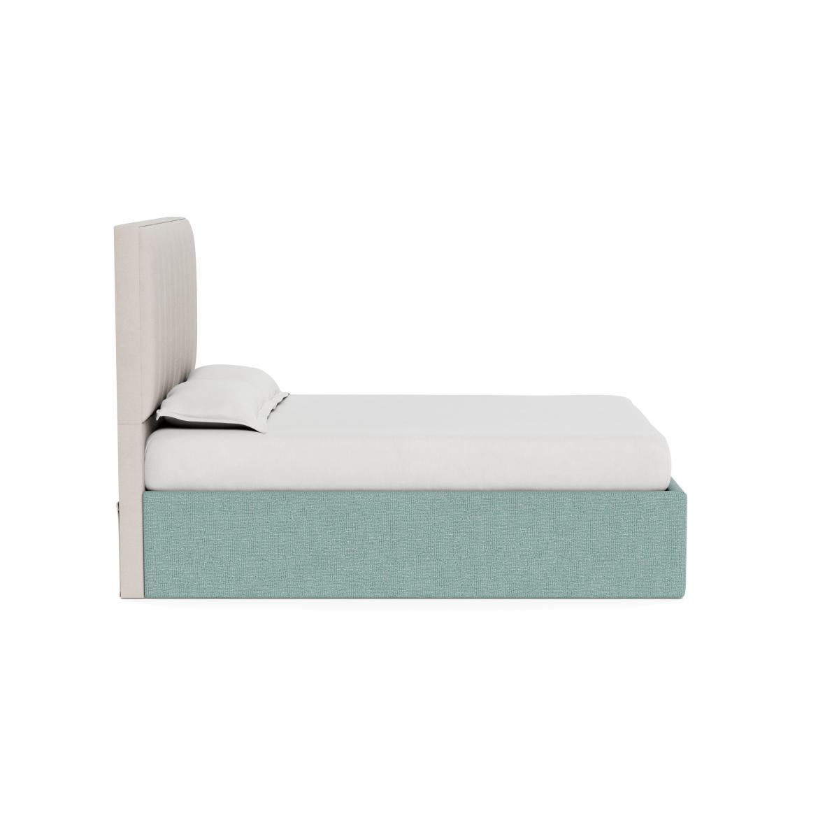 Heal's Storage Divan Super King Tejo Recycled Teal Black Feet - Heal's UK Bedroom Furniture – image 3