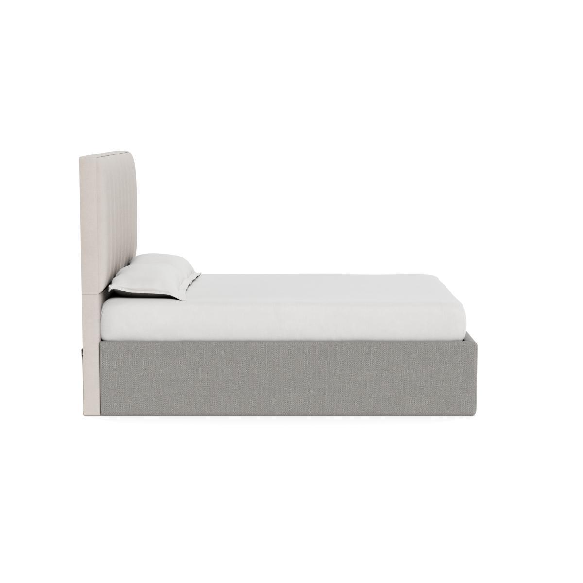 Heal's Storage Divan Super King Texture Pale Grey Black Feet - Heal's UK Bedroom Furniture – image 3