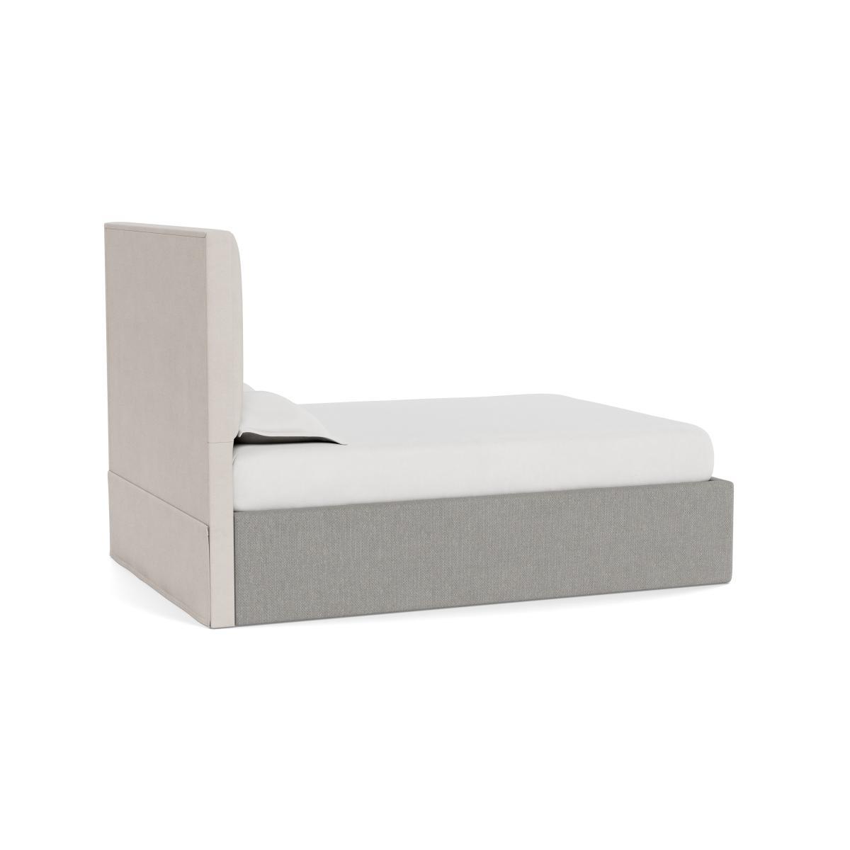 Heal's Storage Divan Super King Texture Pale Grey Black Feet - Heal's UK Bedroom Furniture – image 4