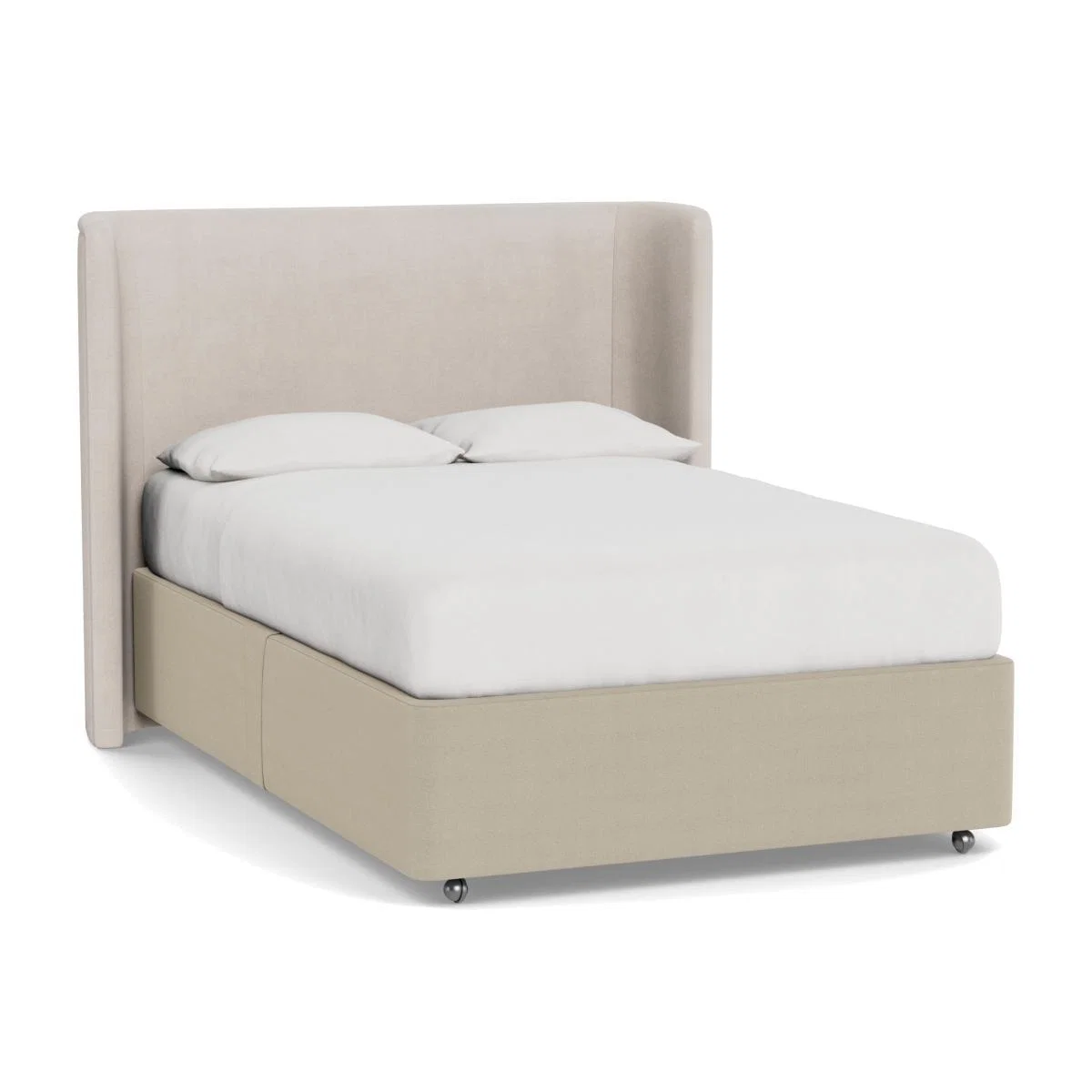 Heal's Deep Divan Super King No Drawers Linen Hessian - Heal's UK Bedroom Furniture – image 1