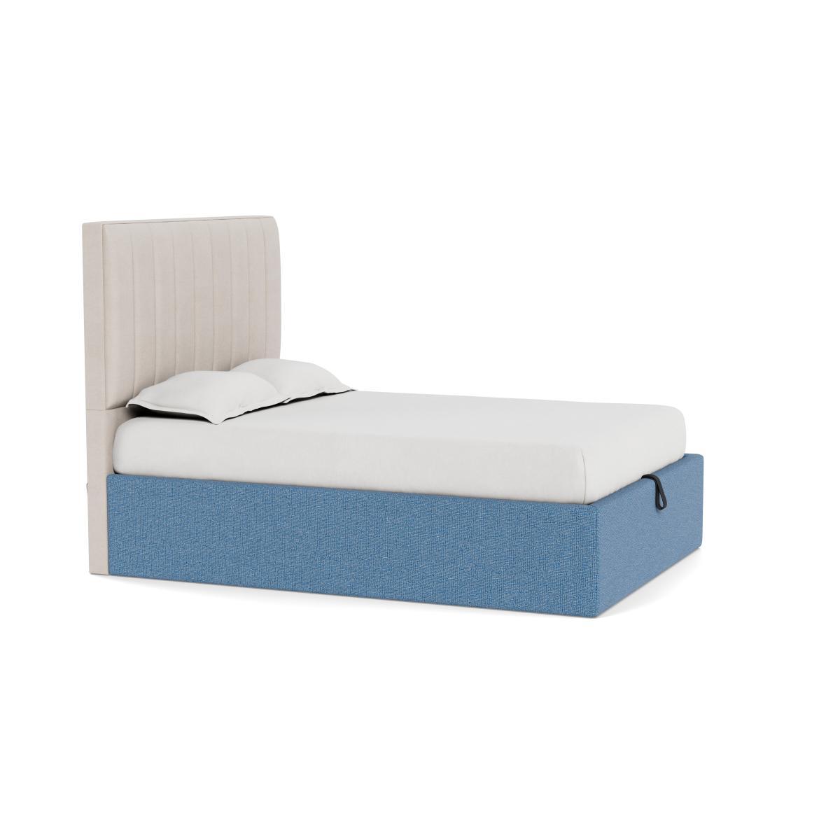 Heal's Storage Divan Super King Tejo Recycled Cobalt Black Feet - Heal's UK Bedroom Furniture – image 2