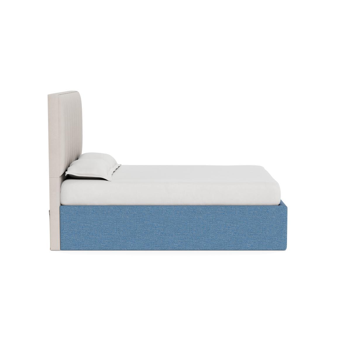 Heal's Storage Divan Super King Tejo Recycled Cobalt Black Feet - Heal's UK Bedroom Furniture – image 3