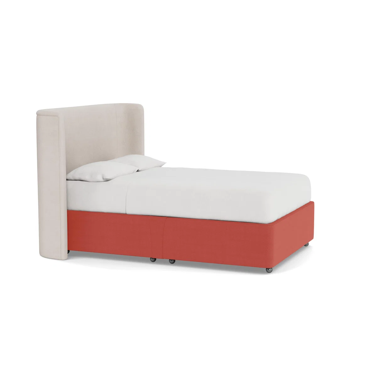 Heal's Deep Divan Super King 2 Footend Linen Grenadine - Heal's UK Bedroom Furniture – image 2