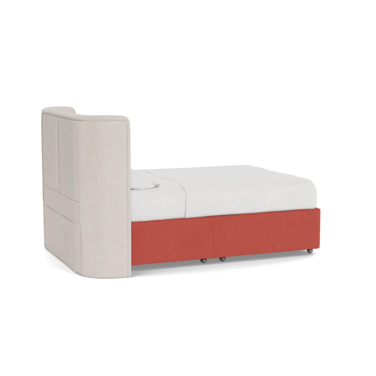 Heal's Deep Divan Super King 2 Footend Linen Grenadine - Heal's UK Bedroom Furniture – image 4