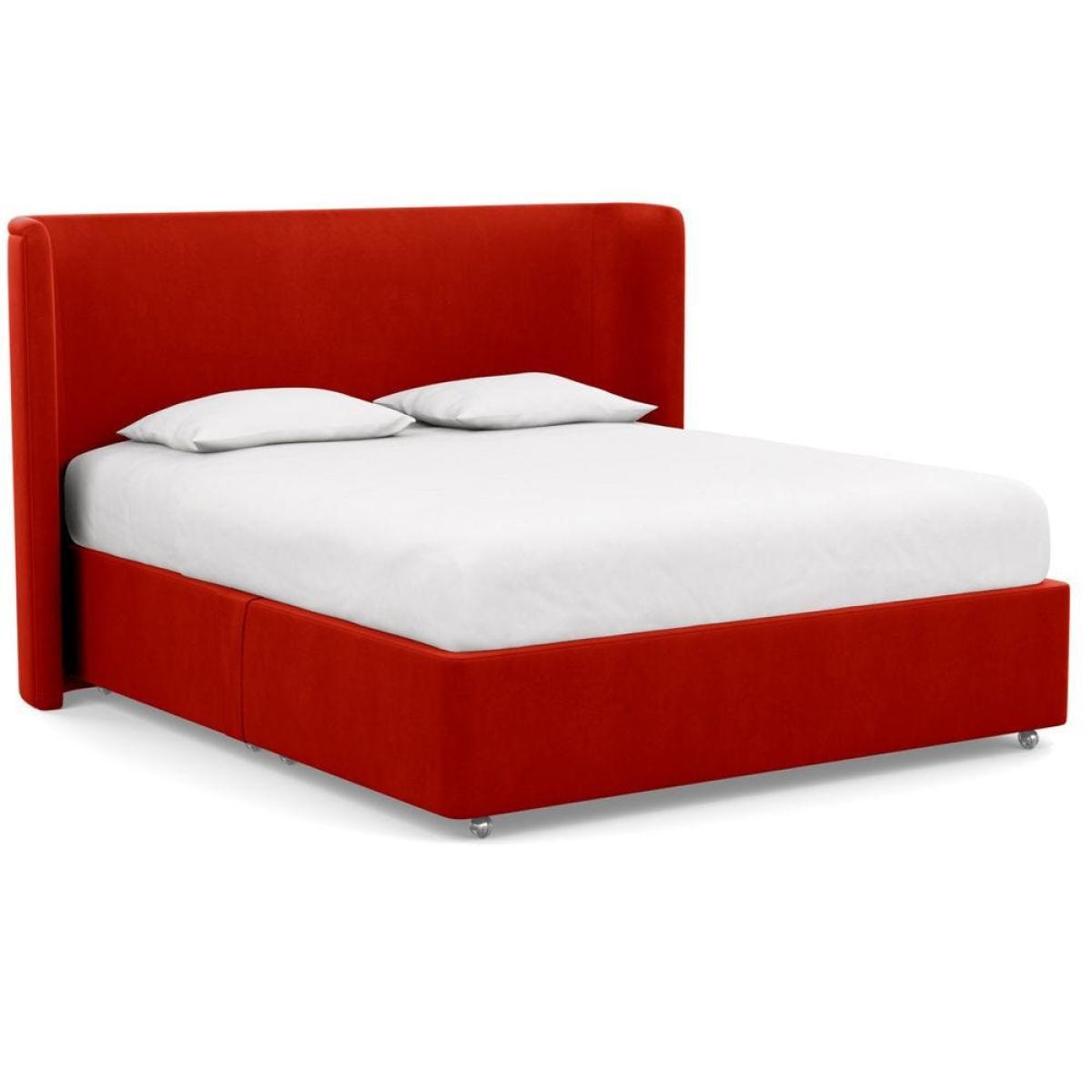 Heal's Deep Divan Super King 2 Footend Capelo LinenCotton Snow Drop - Heal's UK Bedroom Furniture – image 105