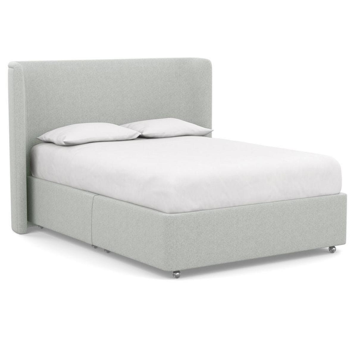 Heal's Deep Divan Super King 2 Footend Capelo LinenCotton Snow Drop - Heal's UK Bedroom Furniture – image 106