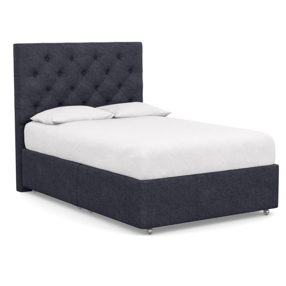 Heal's Deep Divan Super King 2 Footend Capelo LinenCotton Snow Drop - Heal's UK Bedroom Furniture – image 112