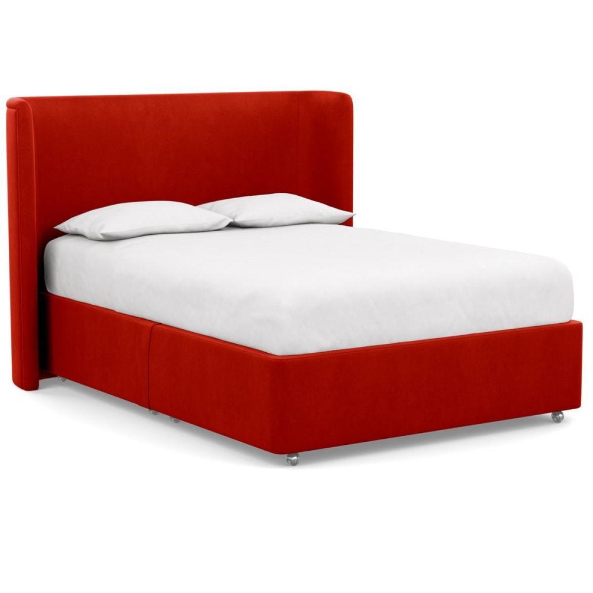 Heal's Deep Divan Super King 2 Footend Capelo LinenCotton Snow Drop - Heal's UK Bedroom Furniture – image 121