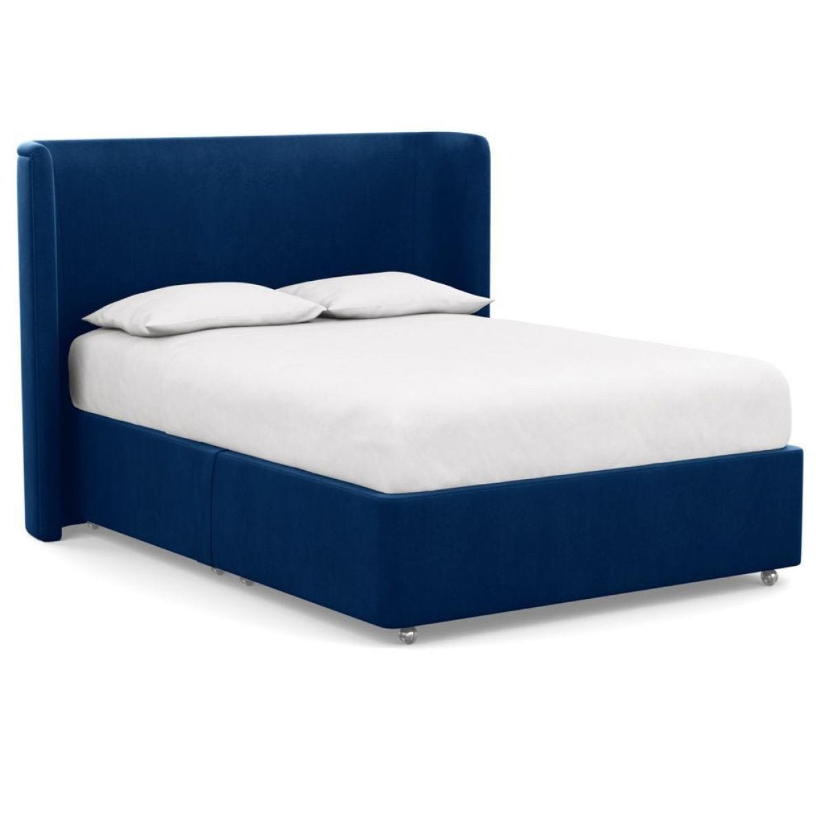 Heal's Deep Divan Super King 2 Footend Capelo LinenCotton Snow Drop - Heal's UK Bedroom Furniture – image 125