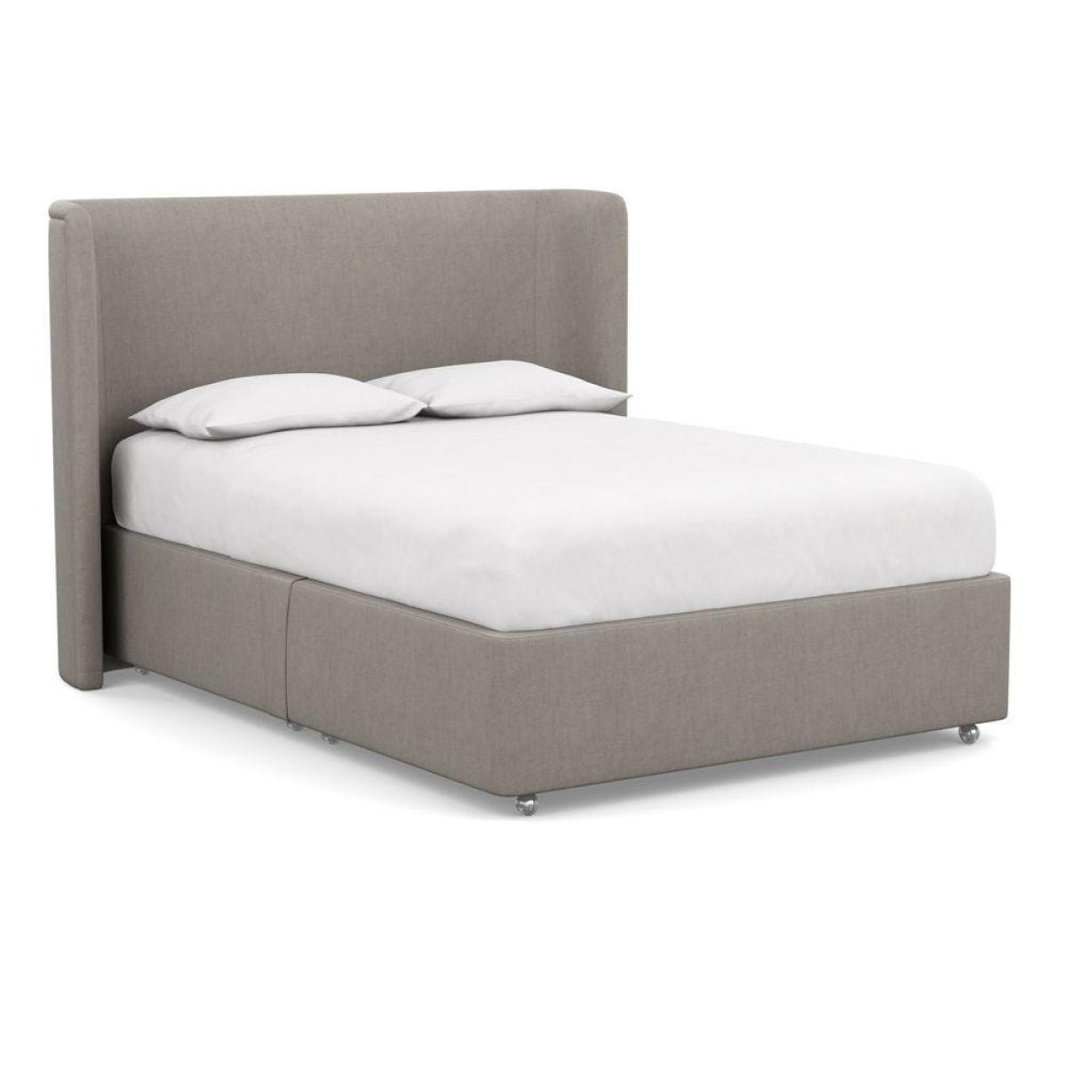 Heal's Deep Divan Super King 2 Footend Capelo LinenCotton Snow Drop - Heal's UK Bedroom Furniture – image 126