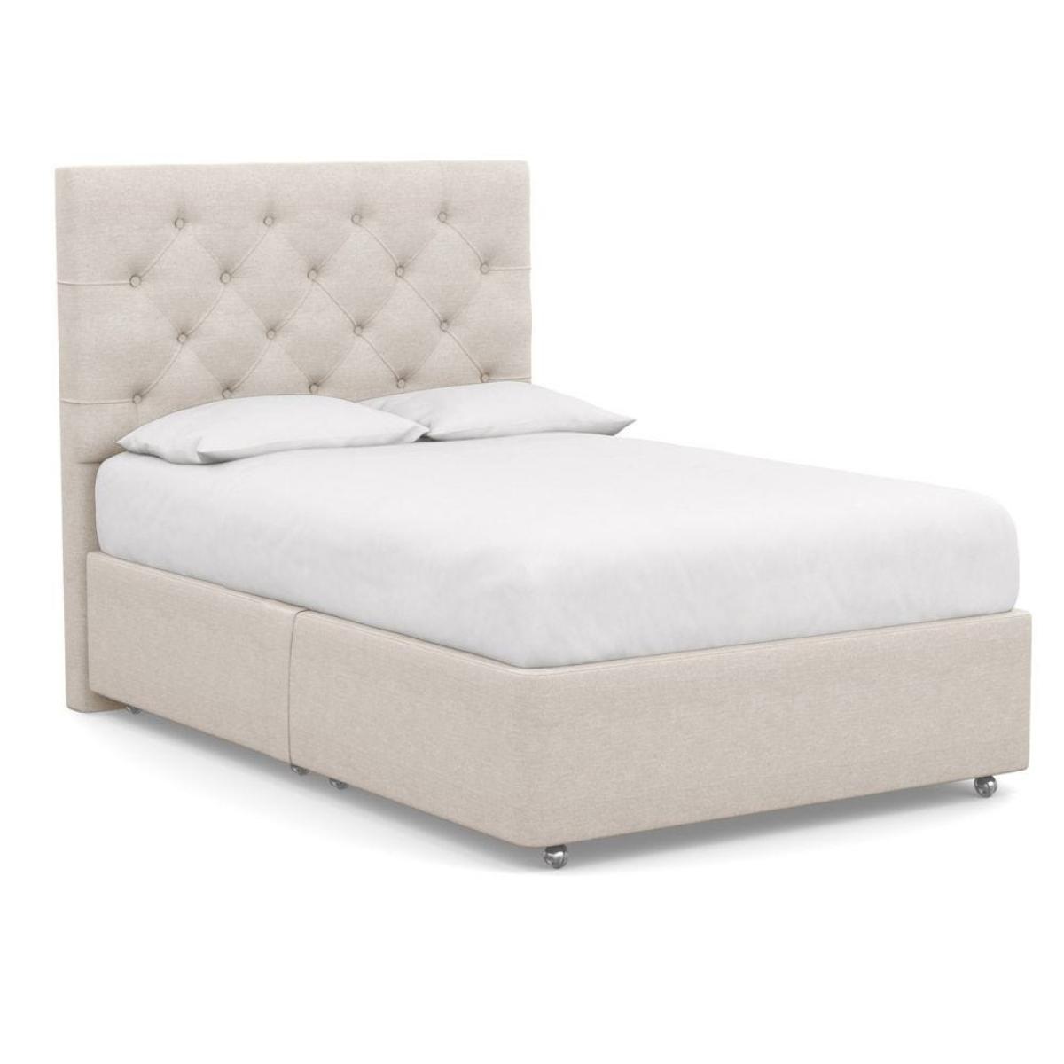 Heal's Deep Divan Super King 2 Footend Capelo LinenCotton Snow Drop - Heal's UK Bedroom Furniture – image 16