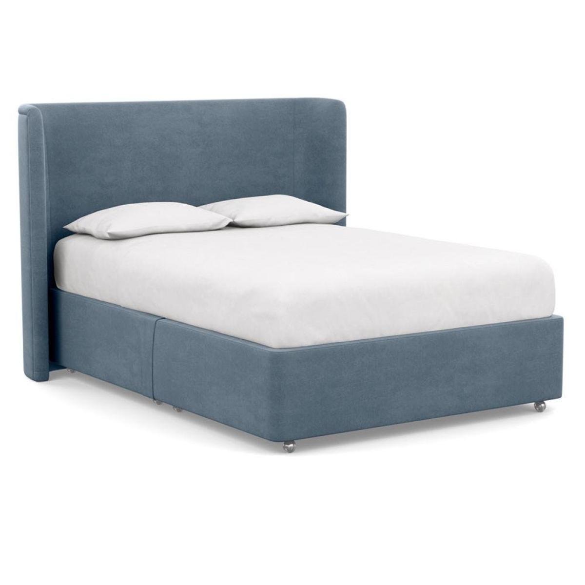Heal's Deep Divan Super King 2 Footend Capelo LinenCotton Snow Drop - Heal's UK Bedroom Furniture – image 26