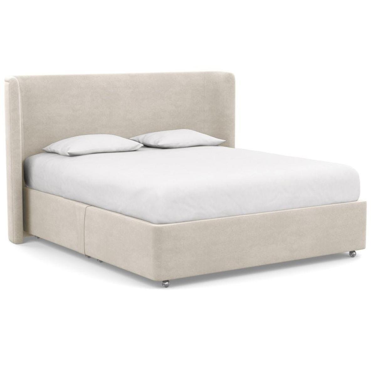 Heal's Deep Divan Super King 2 Footend Capelo LinenCotton Snow Drop - Heal's UK Bedroom Furniture – image 58
