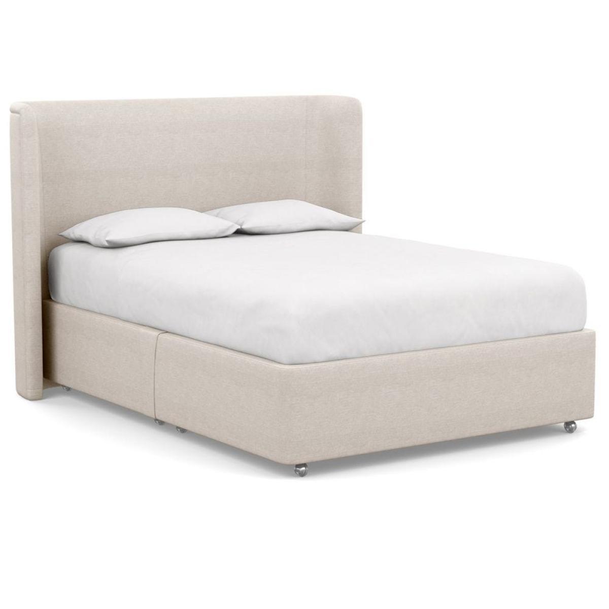 Heal's Deep Divan Super King 2 Footend Capelo LinenCotton Snow Drop - Heal's UK Bedroom Furniture – image 67
