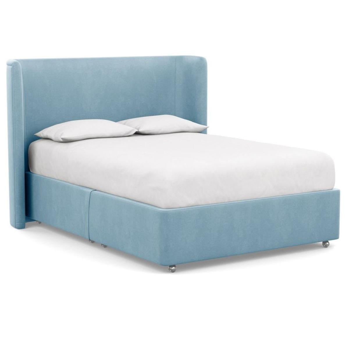 Heal's Deep Divan Super King 2 Footend Capelo LinenCotton Snow Drop - Heal's UK Bedroom Furniture – image 82