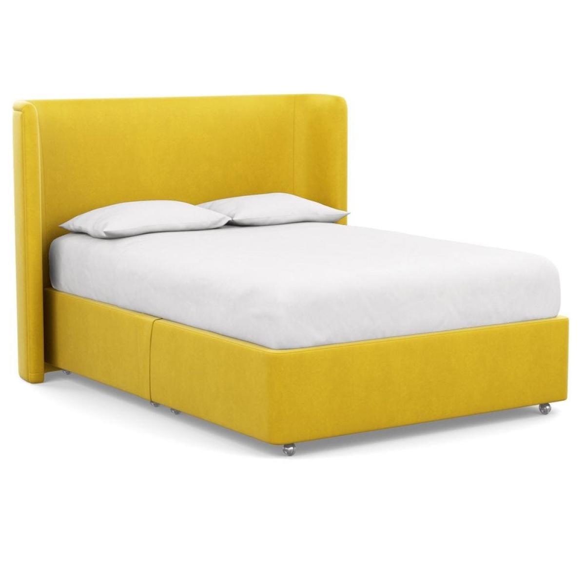 Heal's Deep Divan Super King 2 Footend Capelo LinenCotton Snow Drop - Heal's UK Bedroom Furniture – image 84