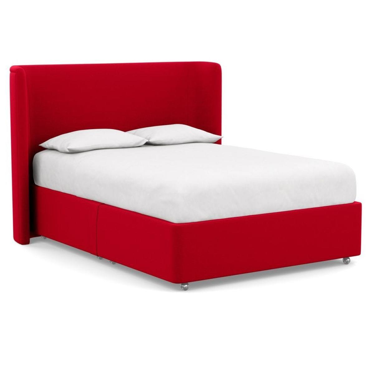 Heal's Deep Divan Super King 2 Footend Capelo LinenCotton Snow Drop - Heal's UK Bedroom Furniture – image 86
