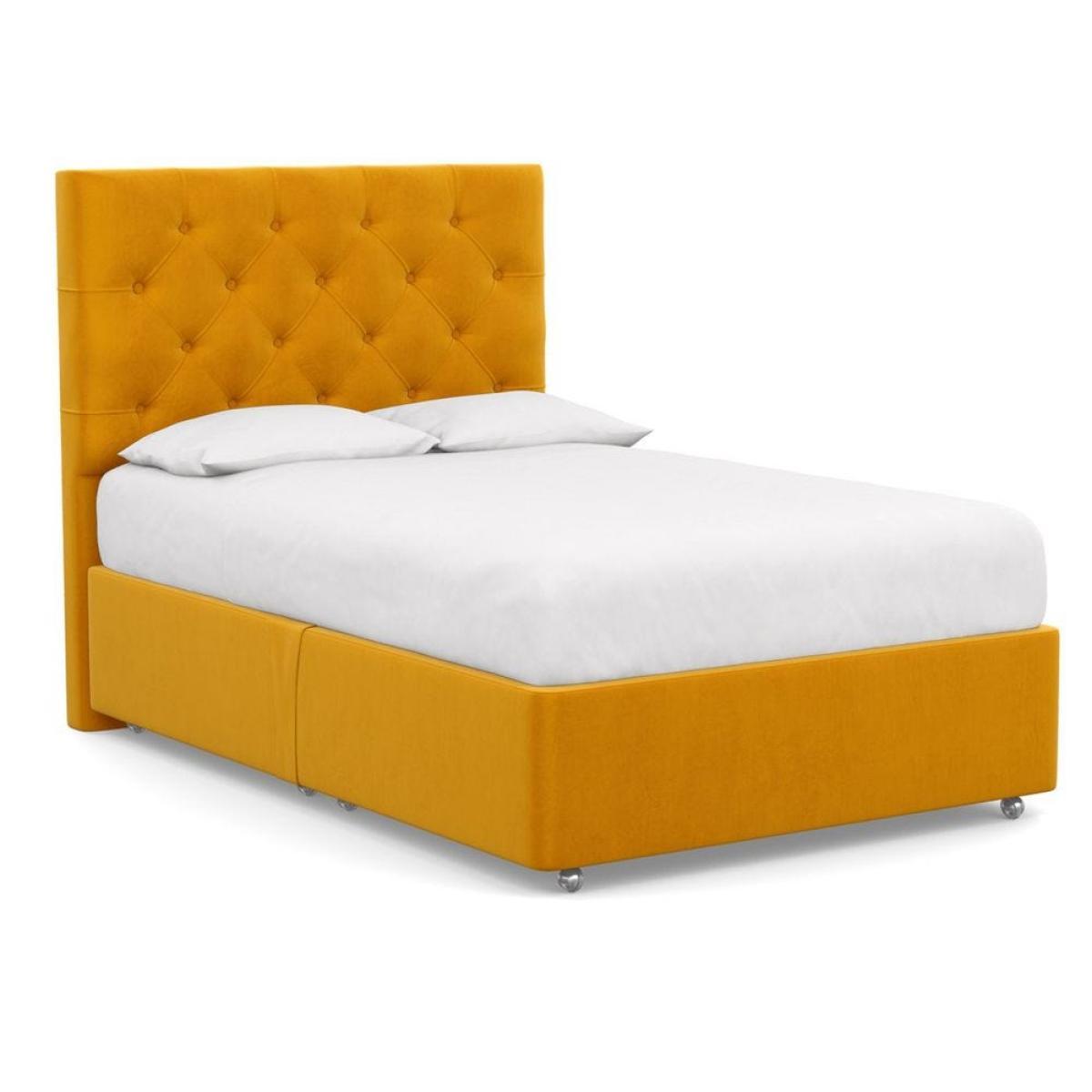 Heal's Deep Divan Super King 2 Footend Capelo LinenCotton Snow Drop - Heal's UK Bedroom Furniture – image 88