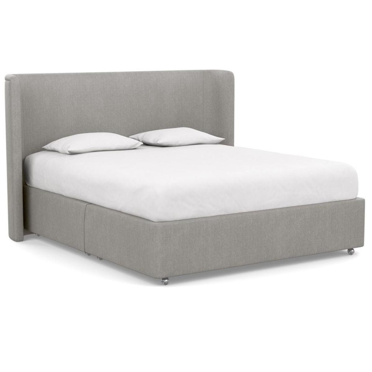 Heal's Deep Divan Super King 2 Footend Capelo LinenCotton Snow Drop - Heal's UK Bedroom Furniture – image 91