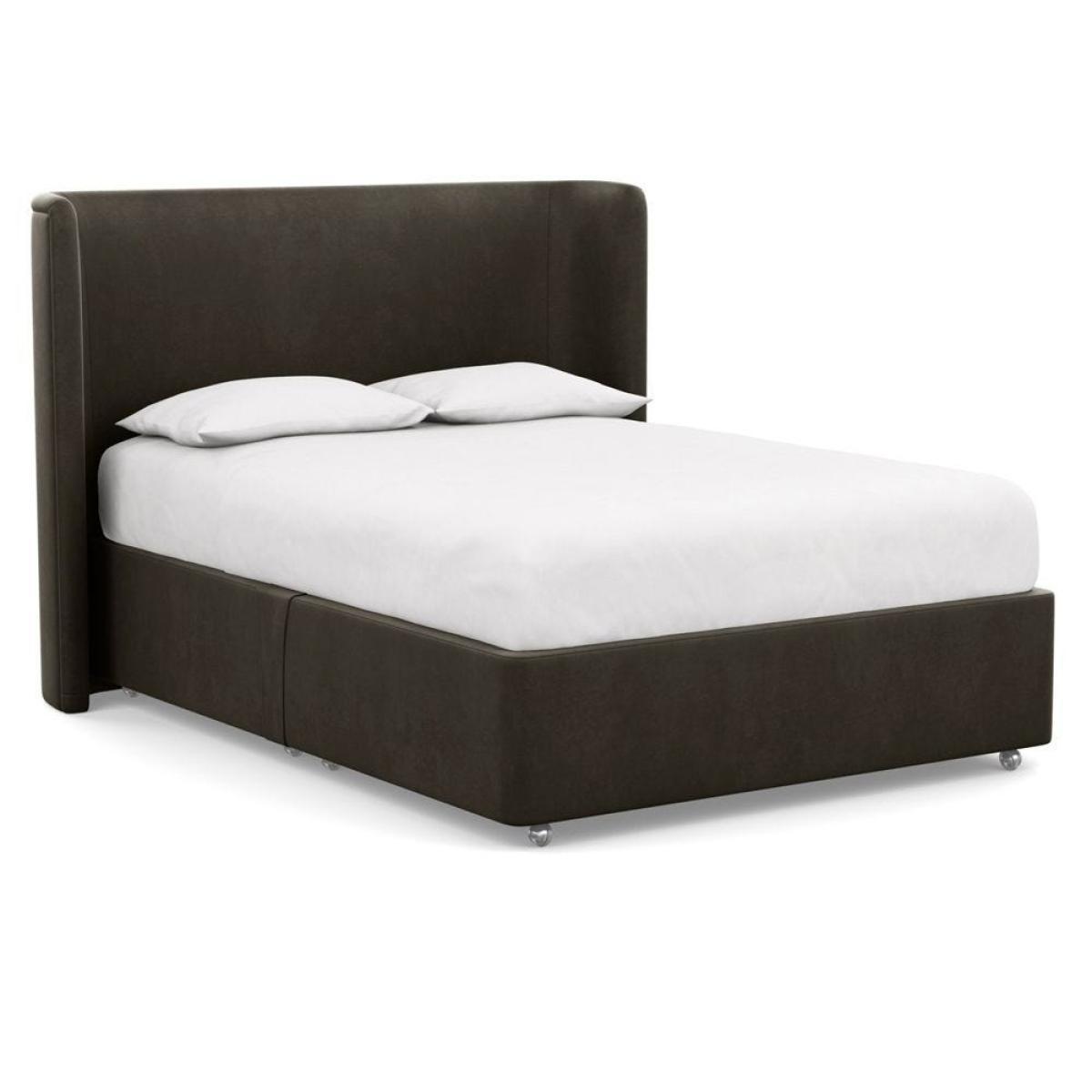 Heal's Deep Divan Super King 2 Footend Capelo LinenCotton Snow Drop - Heal's UK Bedroom Furniture – image 97