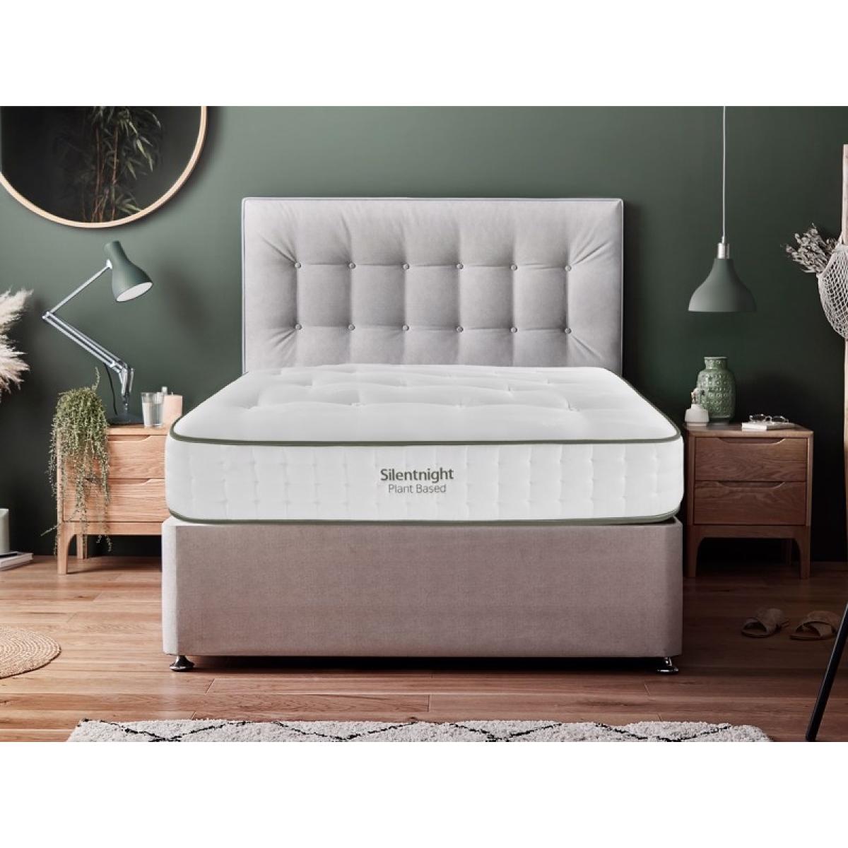 Downtown Silentnight Flora Mattress and Divan Set - Super King - 180cm - 22 Drawer - Premium Fabric, Flax – image 10