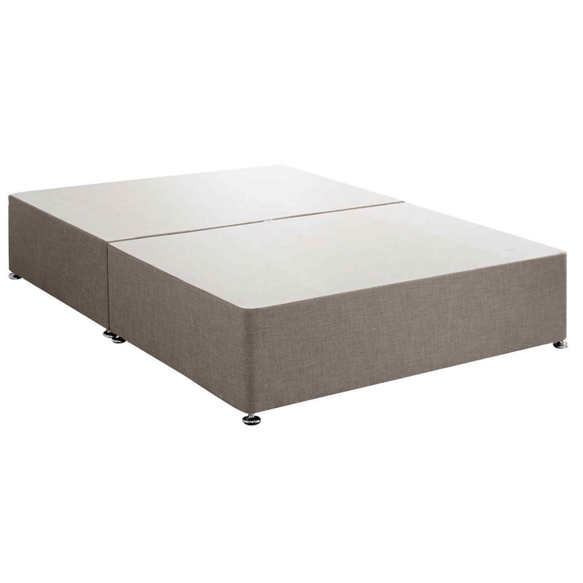 Amara Divan Base Only - Plush Fabric, Non Storage - Mink / Superking – image 2